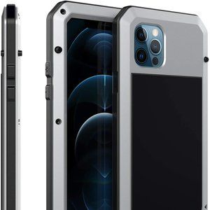 SHOCKPROOF METAL HEAVY DUTY GORILLA CASE for iPhone 12 PRO MAX Mini Silver